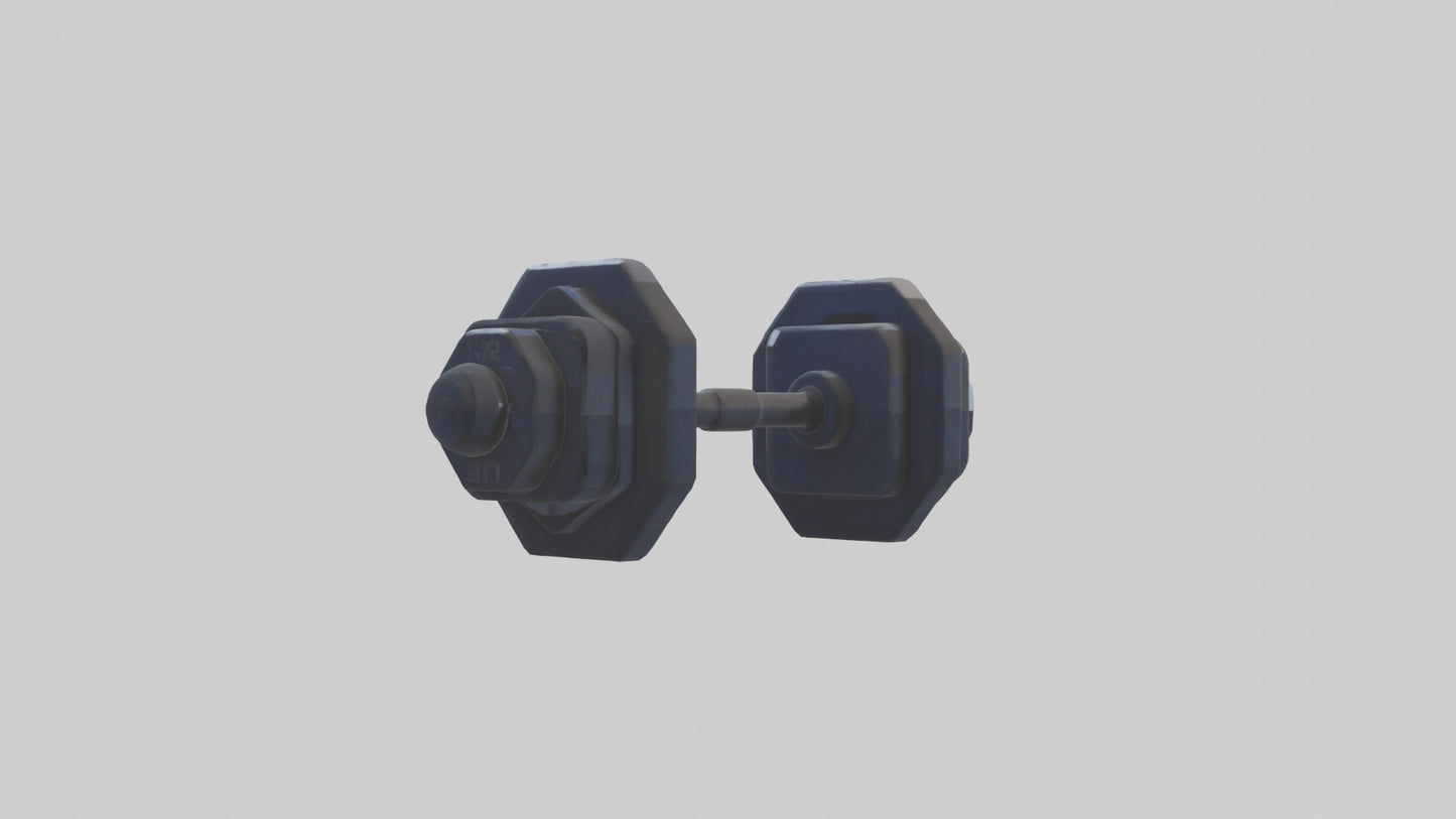 Voxel Dumbbells 3D model