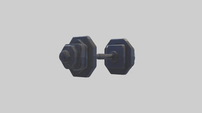 Voxel Dumbbells 3D model