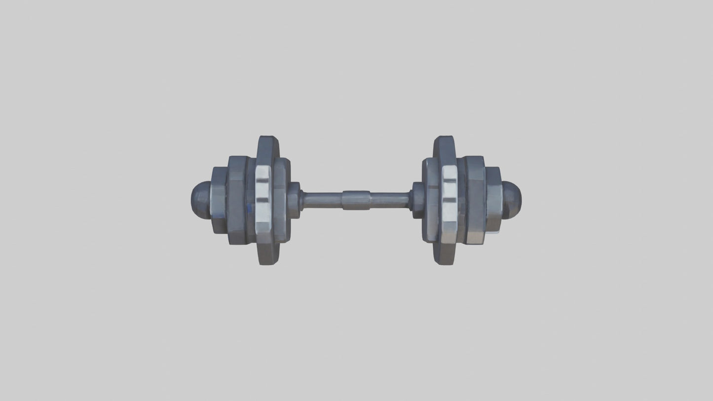 Voxel Dumbbells 3D model