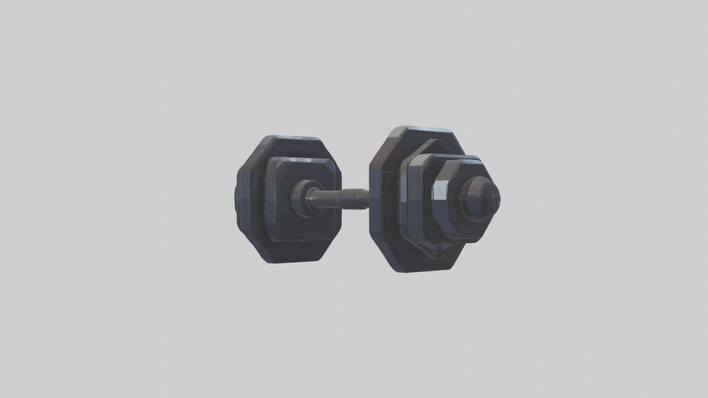 Voxel Dumbbells 3D model