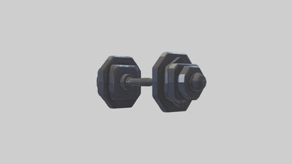 Voxel Dumbbells 3D model