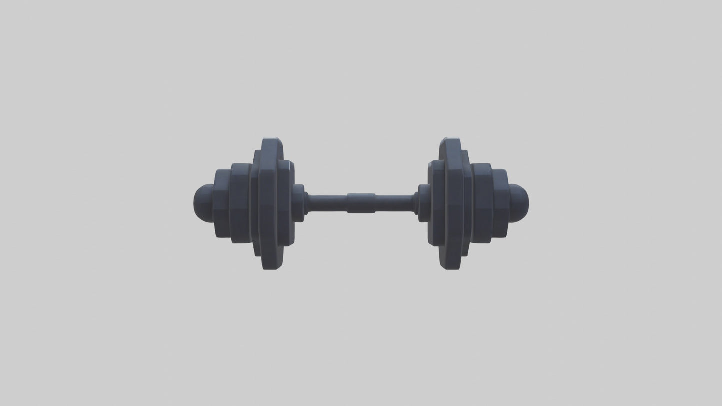 Voxel Dumbbells 3D model