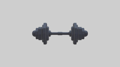 Voxel Dumbbells 3D model