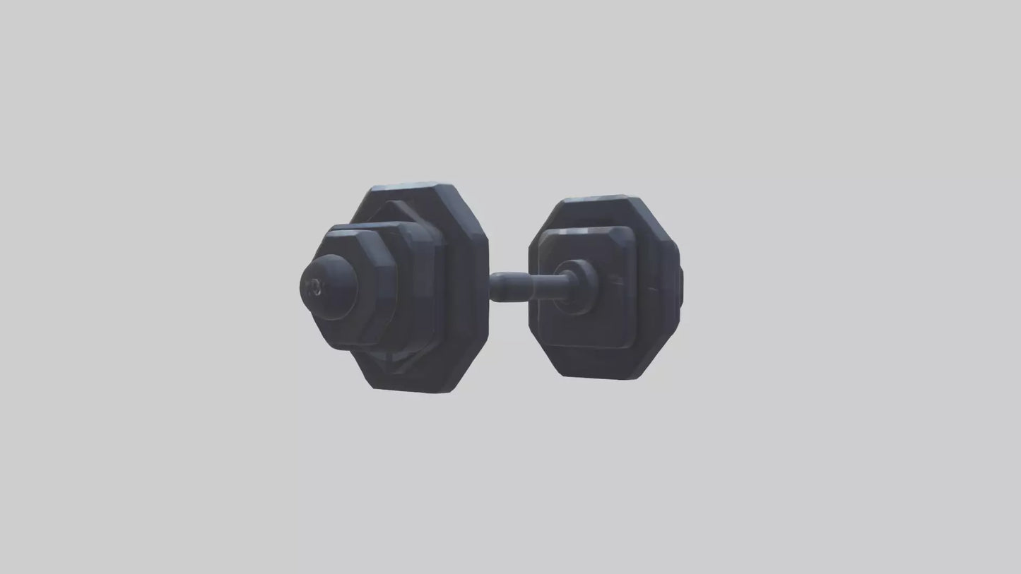 Voxel Dumbbells 3D model