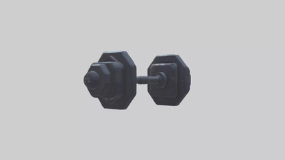 Voxel Dumbbells 3D model