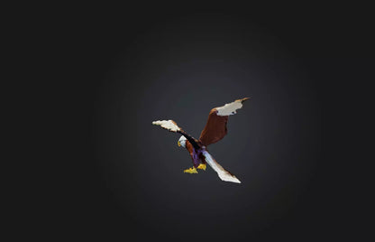 3D model Voxel Eagle VR / AR / low-poly