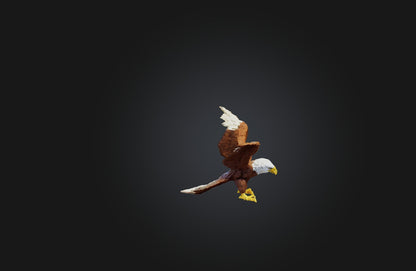 3D model Voxel Eagle VR / AR / low-poly