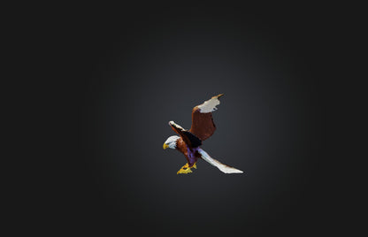 3D model Voxel Eagle VR / AR / low-poly