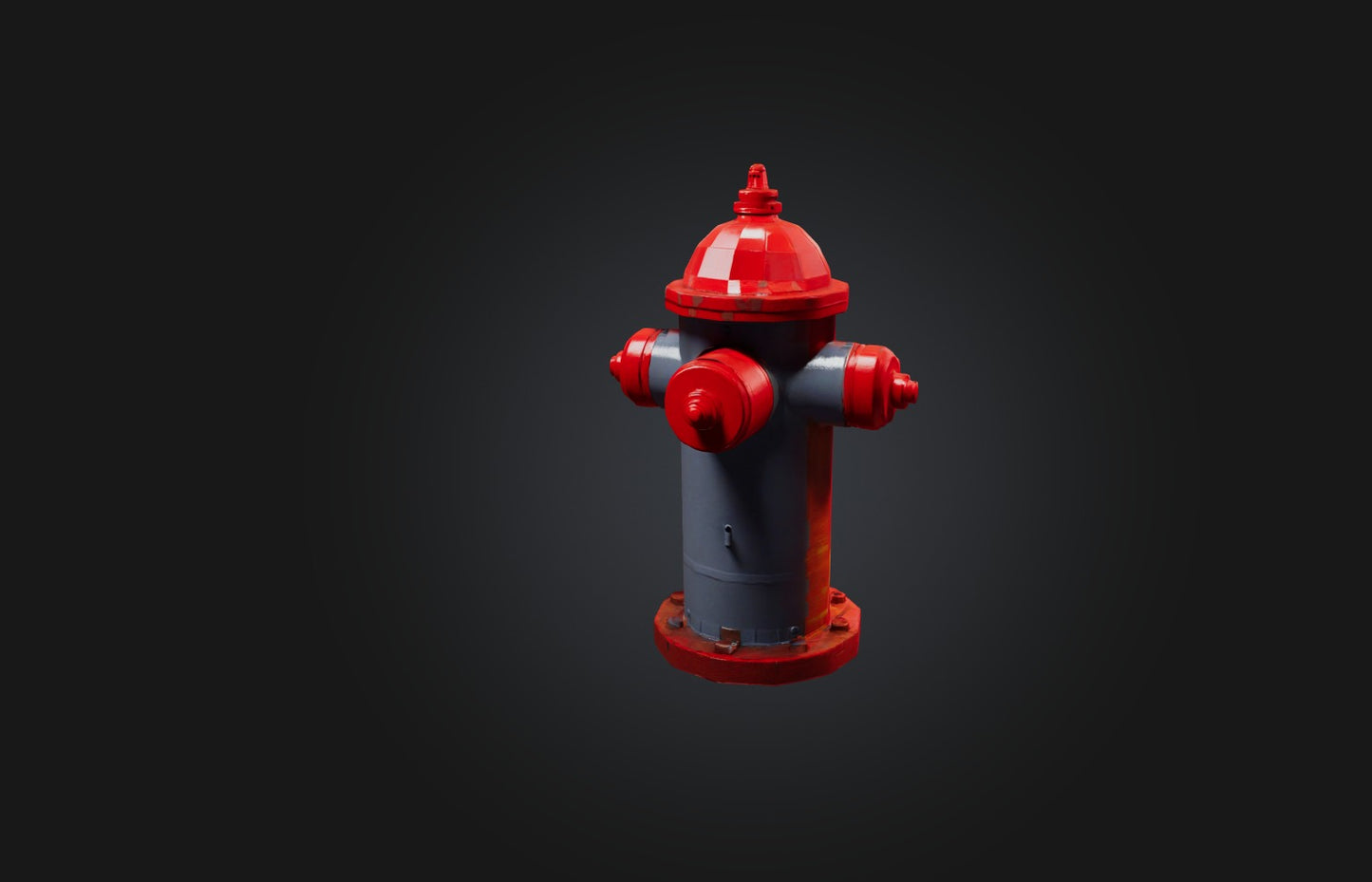 3D model Voxel Fire Hydrant VR / AR / low-poly