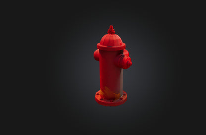 3D model Voxel Fire Hydrant VR / AR / low-poly