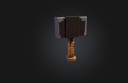 3D model Voxel Hammer VR / AR / low-poly