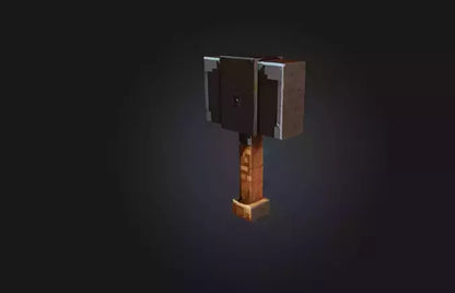 3D model Voxel Hammer VR / AR / low-poly