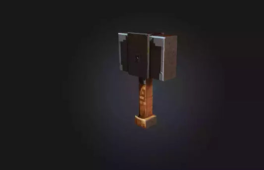 3D model Voxel Hammer VR / AR / low-poly