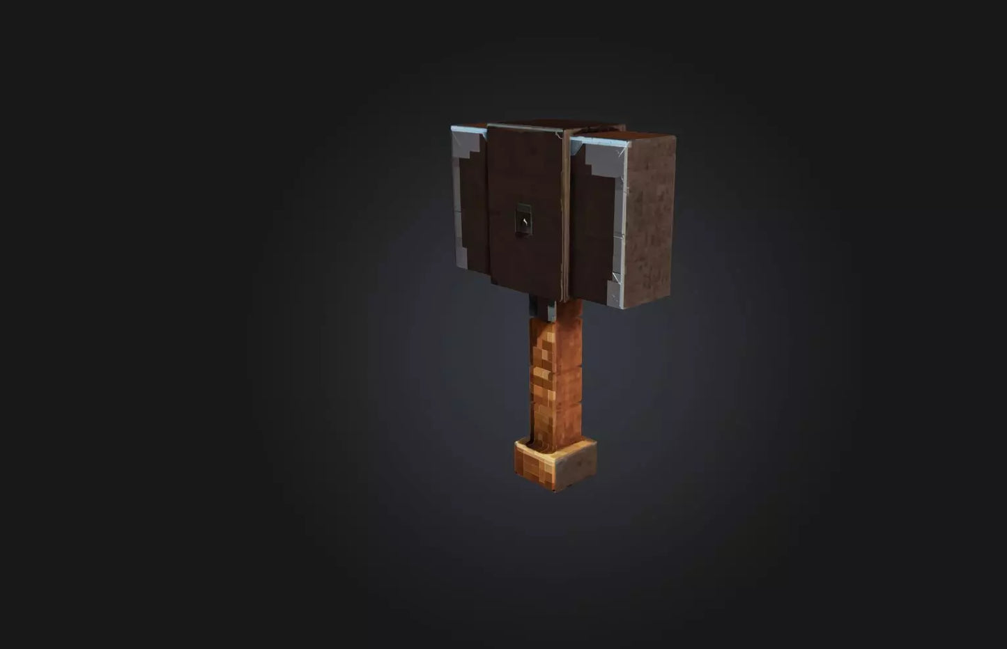 3D model Voxel Hammer VR / AR / low-poly