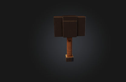 3D model Voxel Hammer VR / AR / low-poly