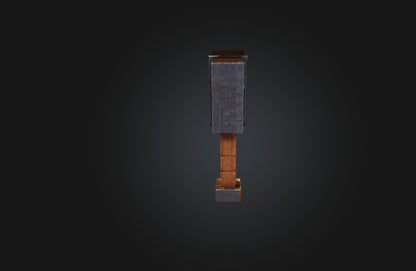 3D model Voxel Hammer VR / AR / low-poly