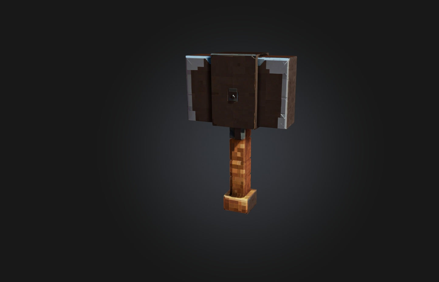 3D model Voxel Hammer VR / AR / low-poly