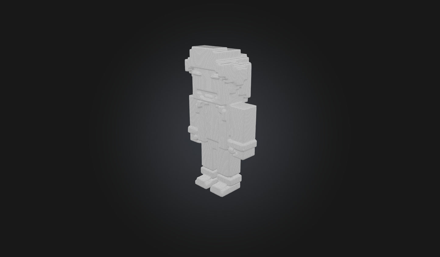 3D model Voxel human VR / AR / low-poly
