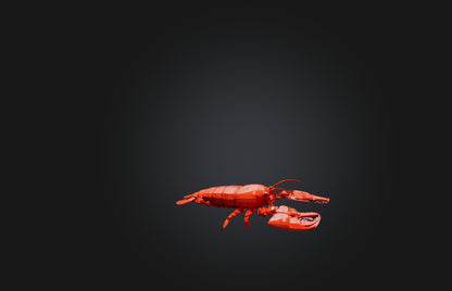 3D model Voxel Lobster VR / AR / low-poly