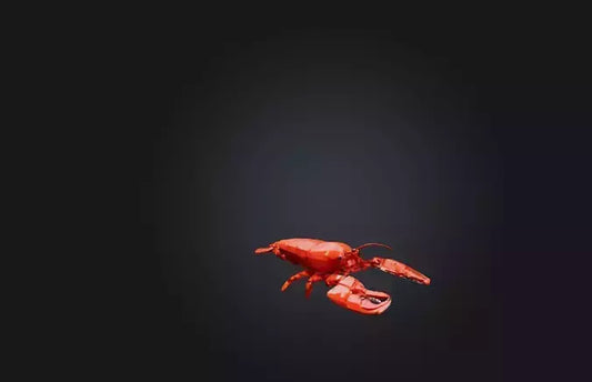 3D model Voxel Lobster VR / AR / low-poly
