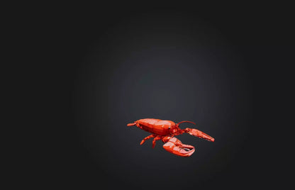 3D model Voxel Lobster VR / AR / low-poly