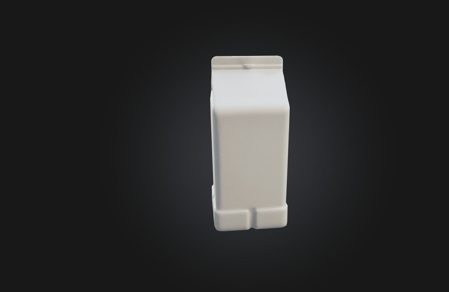 3D model Voxel Milk Carton VR / AR / low-poly