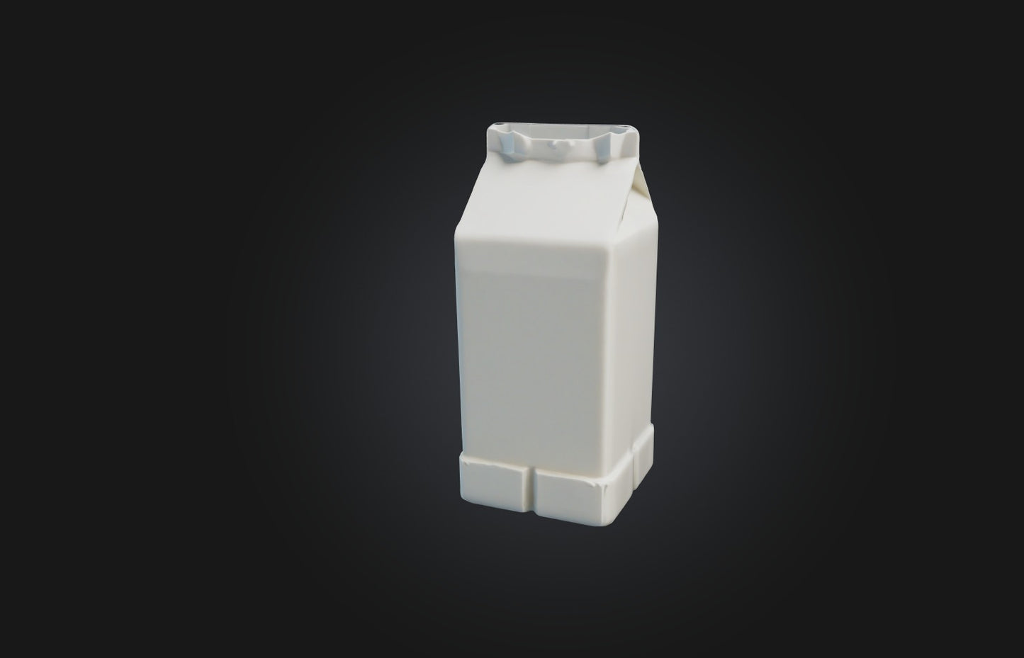 3D model Voxel Milk Carton VR / AR / low-poly