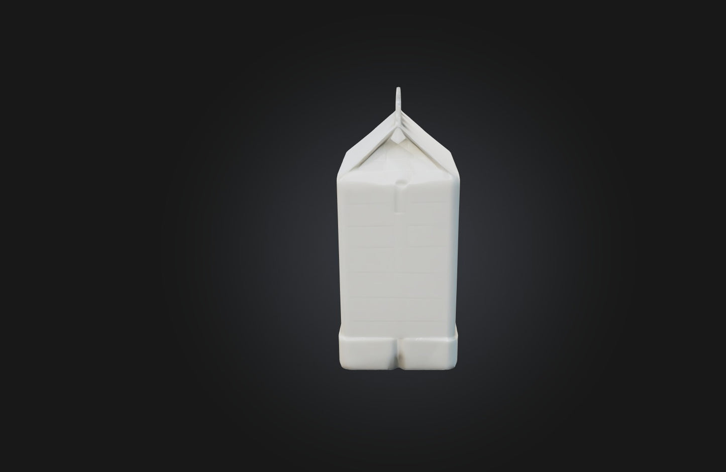 3D model Voxel Milk Carton VR / AR / low-poly