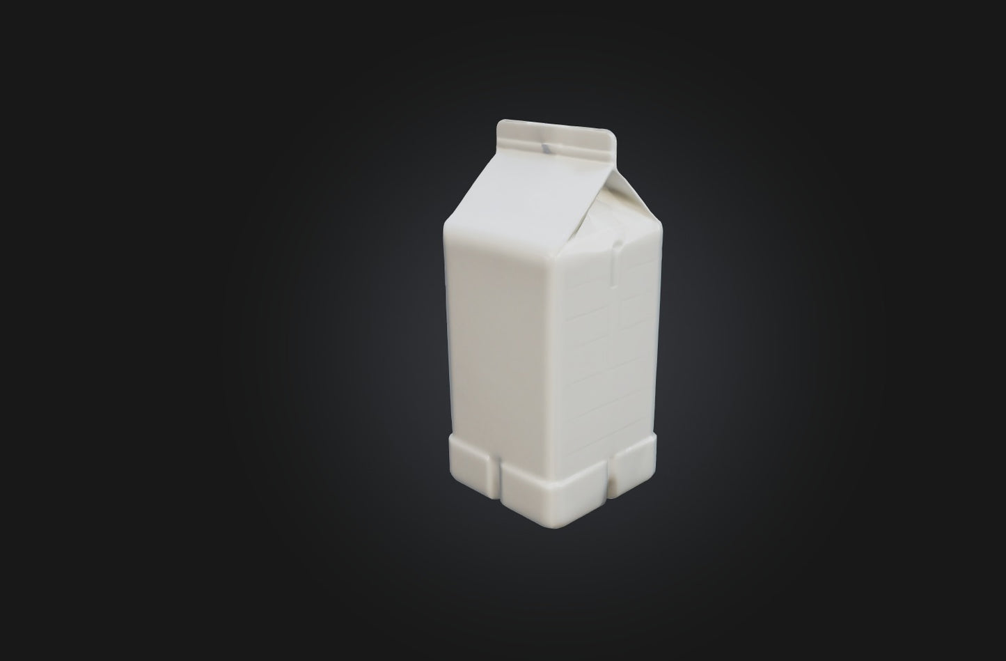3D model Voxel Milk Carton VR / AR / low-poly