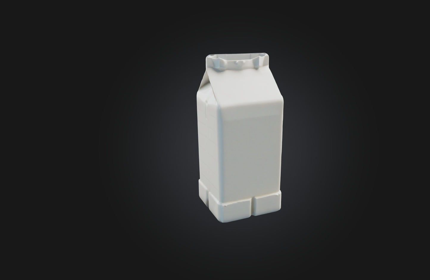 3D model Voxel Milk Carton VR / AR / low-poly