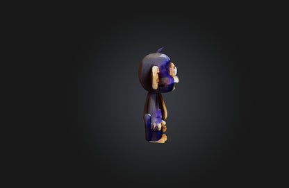 3D model Voxel Monkey VR / AR / low-poly