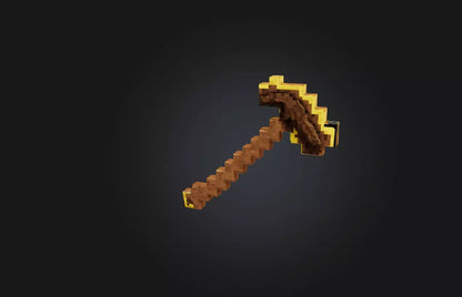 3D model Voxel Pickaxe VR / AR / low-poly