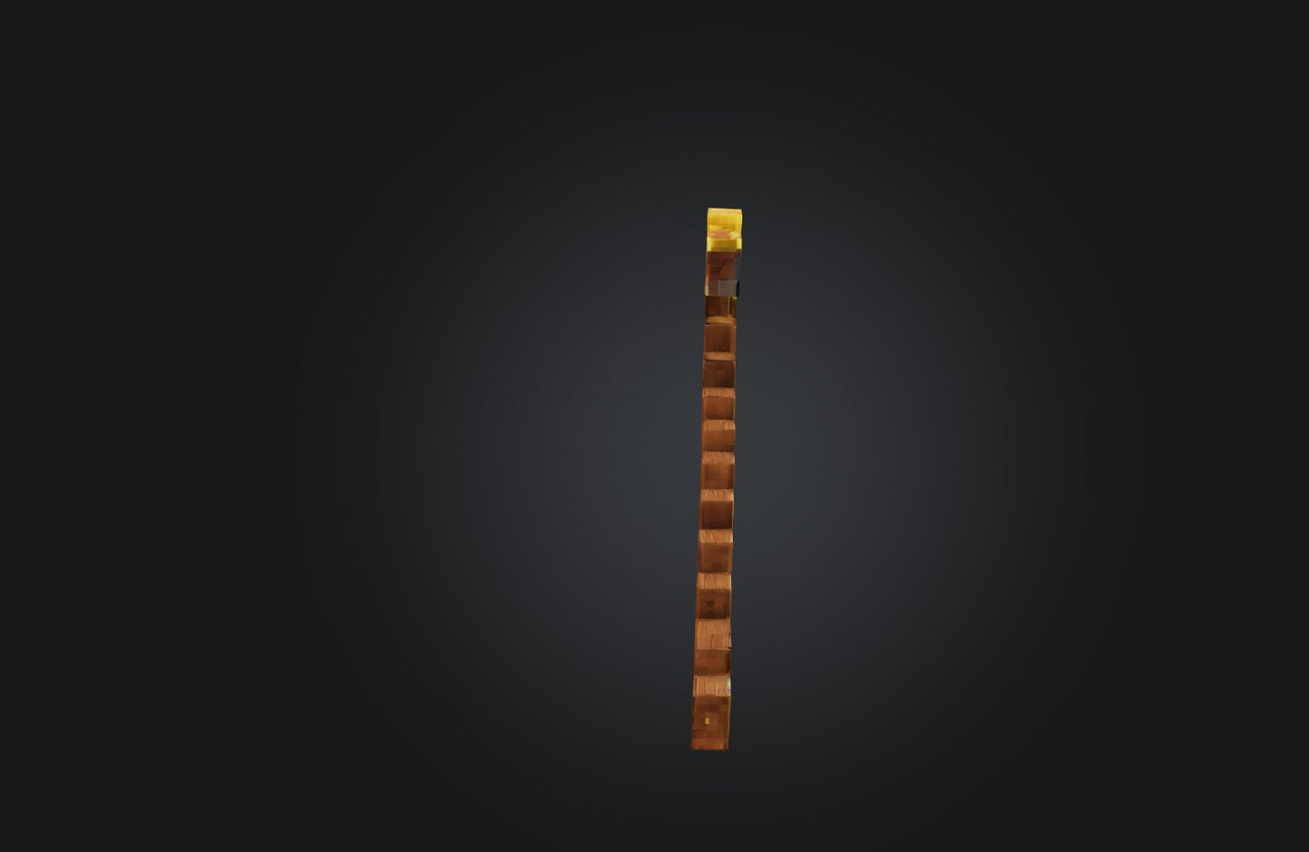 3D model Voxel Pickaxe VR / AR / low-poly