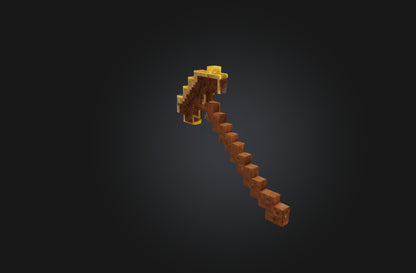 3D model Voxel Pickaxe VR / AR / low-poly