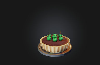 3D model Voxel Pie VR / AR / low-poly