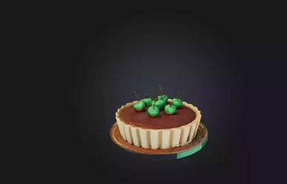 3D model Voxel Pie VR / AR / low-poly