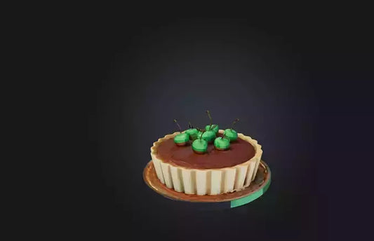 3D model Voxel Pie VR / AR / low-poly