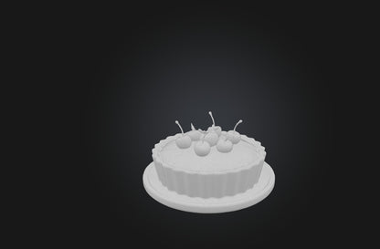 3D model Voxel Pie VR / AR / low-poly