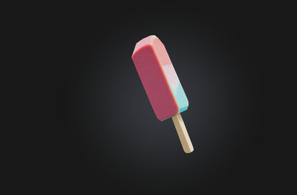 3D model Voxel Popsicle VR / AR / low-poly