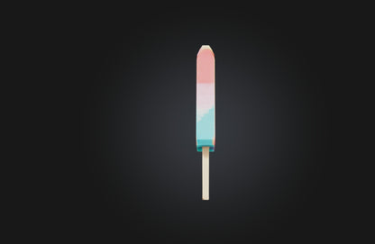 3D model Voxel Popsicle VR / AR / low-poly