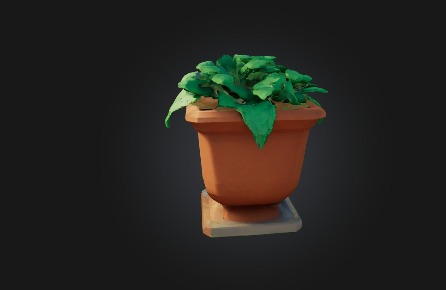 3D model Voxel Pot VR / AR / low-poly
