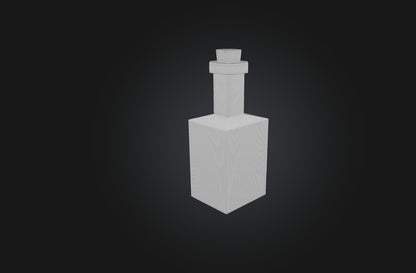 3D model Voxel Potion Bottle VR / AR / low-poly