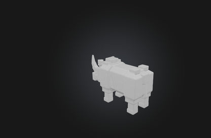 3D model Voxel Rhino VR / AR / low-poly