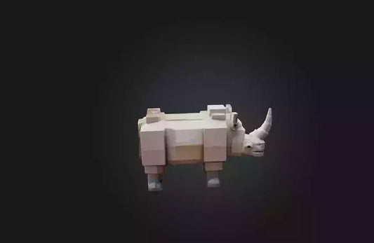 3D model Voxel Rhino VR / AR / low-poly