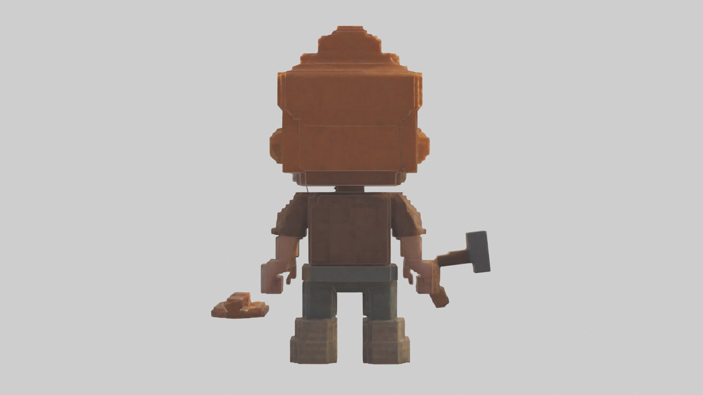 3D model Voxel Roofer 1 VR / AR / low-poly