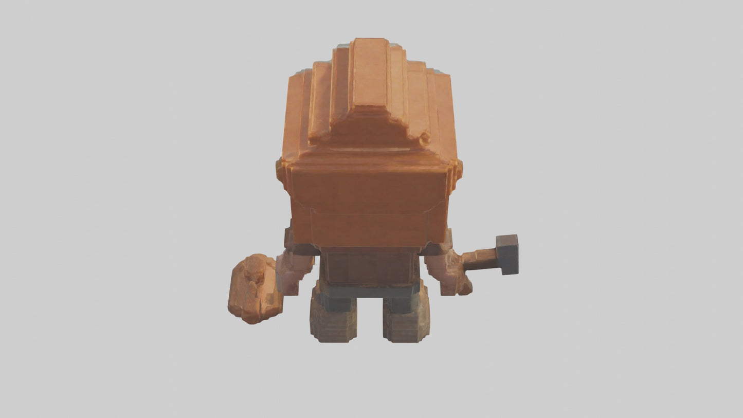3D model Voxel Roofer 1 VR / AR / low-poly
