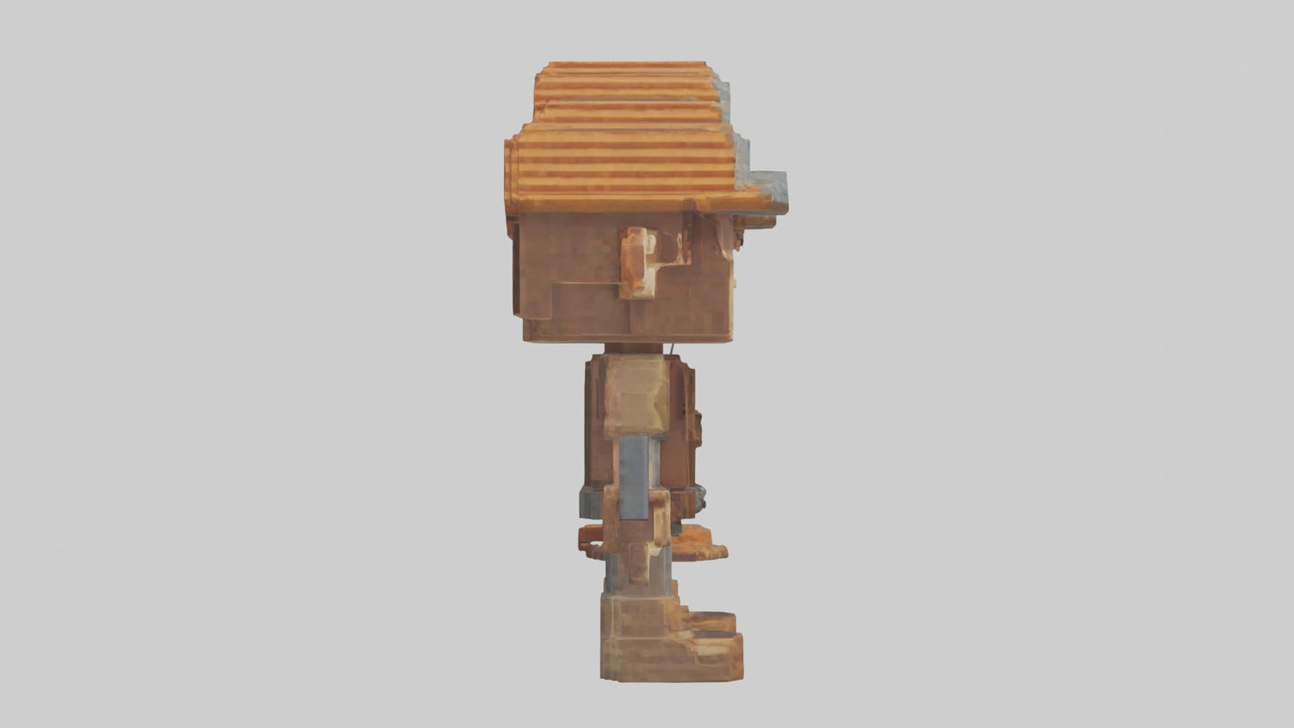 3D model Voxel Roofer 1 VR / AR / low-poly