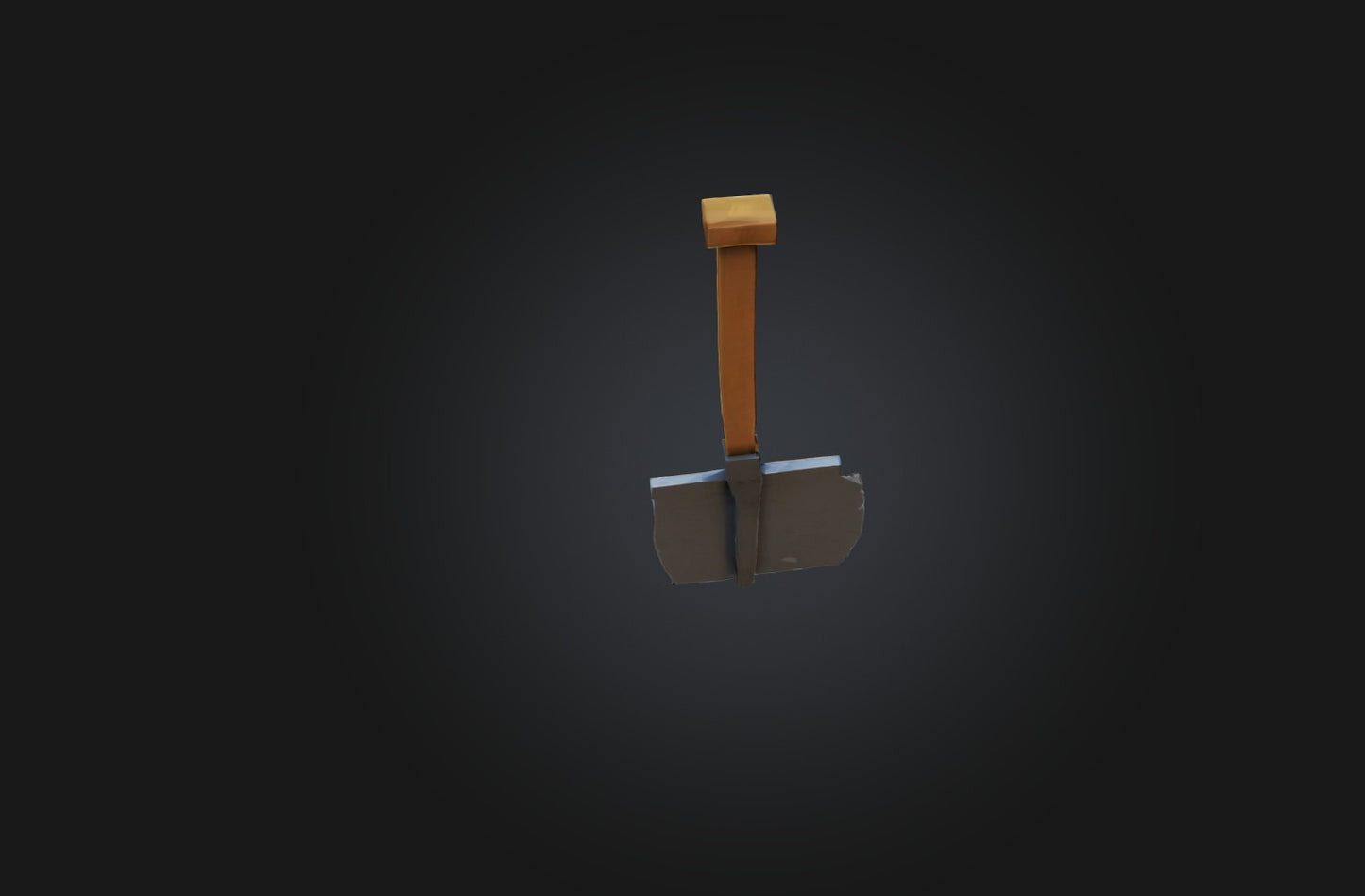 3D model Voxel Shovel VR / AR / low-poly