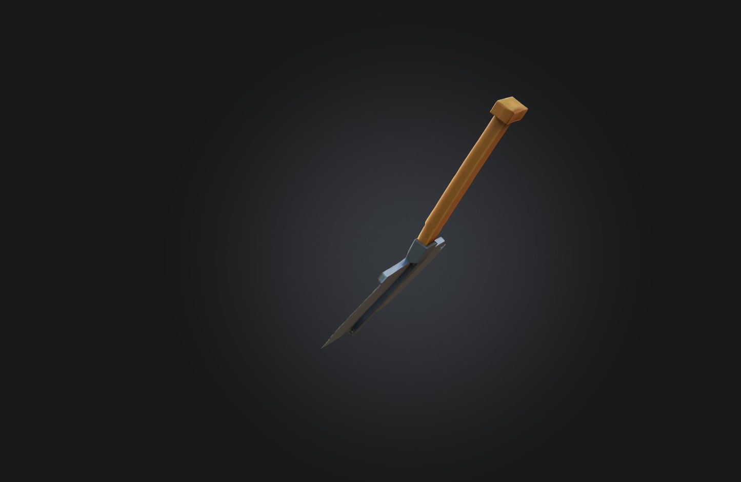 3D model Voxel Shovel VR / AR / low-poly
