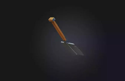 3D model Voxel Shovel VR / AR / low-poly